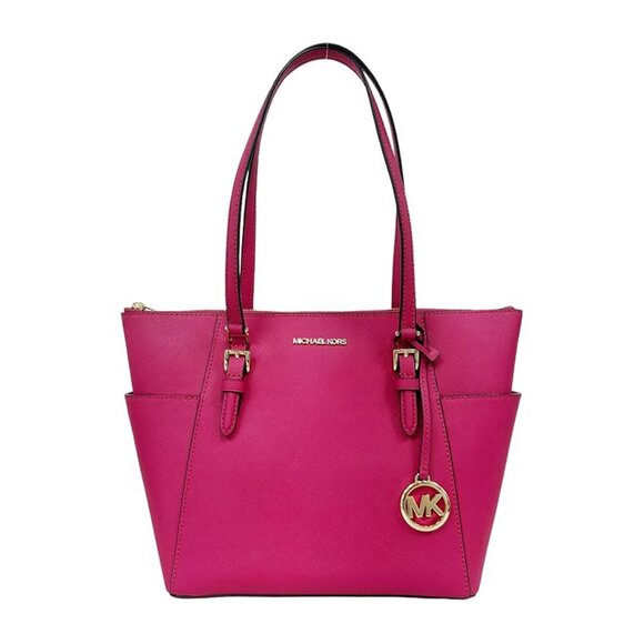 Michael Kors Charlotte Top Zip Tote – Carmine Pink - Picture 1 of 6